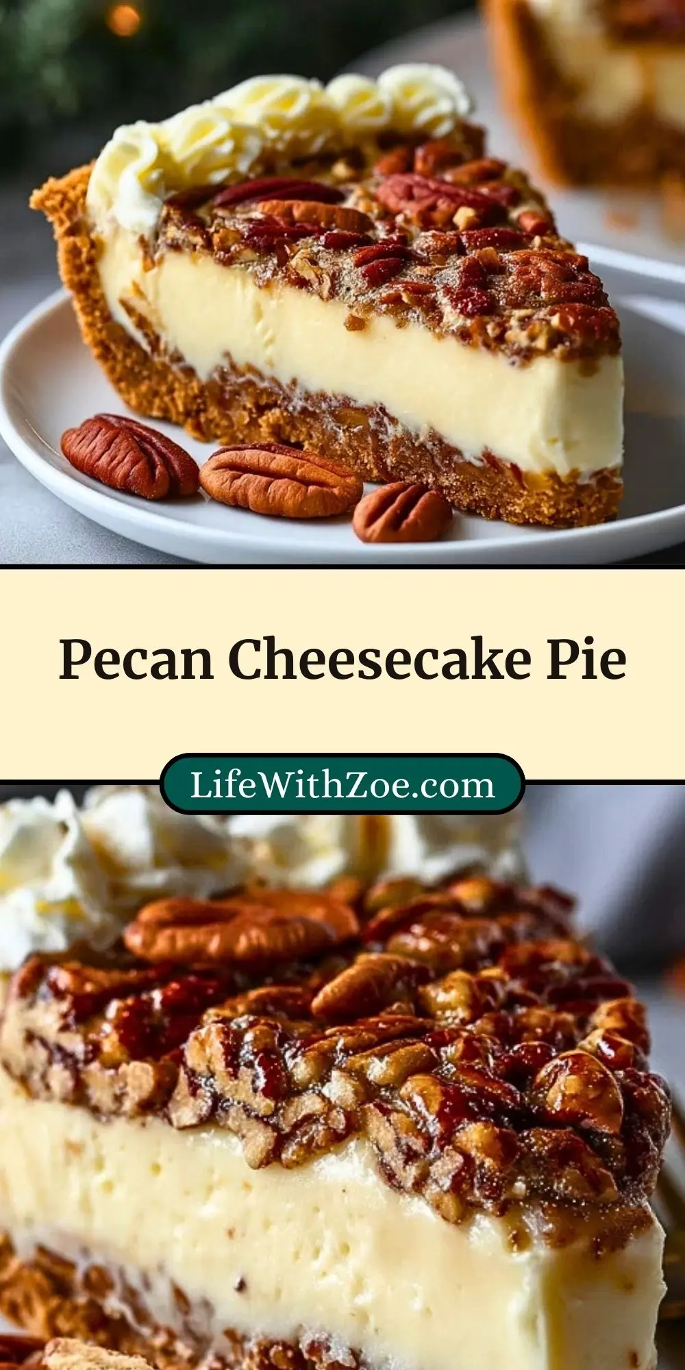 Pecan Cheesecake Pie (3)
