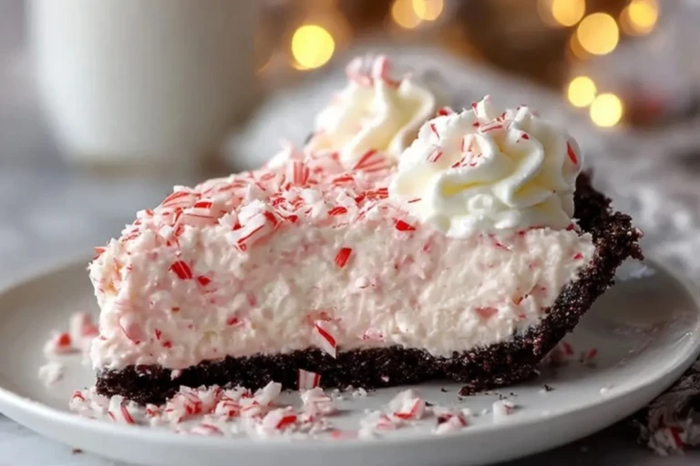 Quick Christmas Peppermint Pie