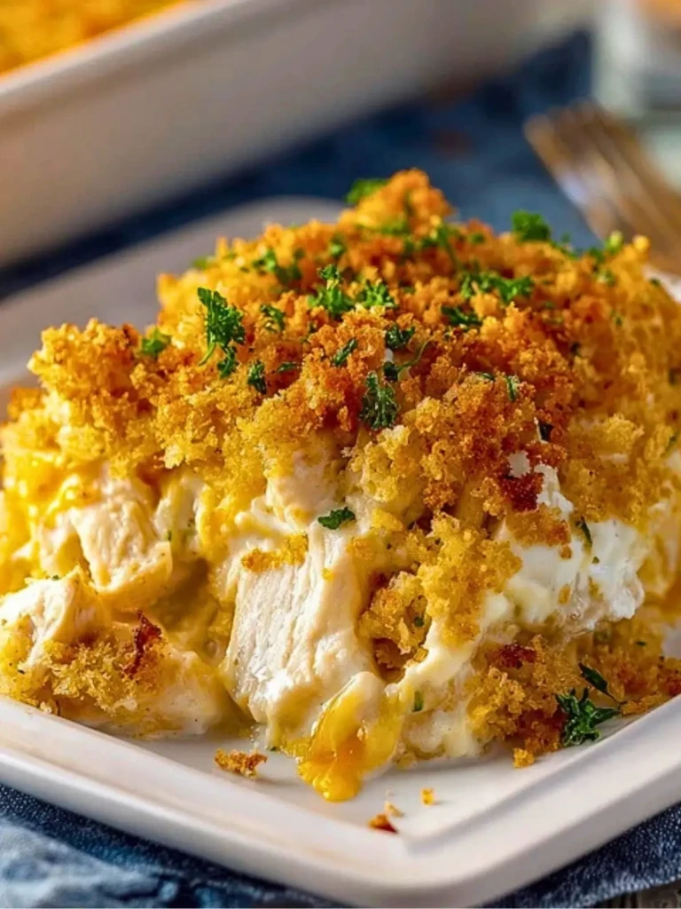 Ritz Cracker Chicken Casserole (1)