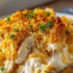 Ritz Cracker Chicken Casserole