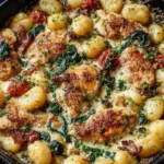 Savory Garlic Chicken and Gnocchi Skillet