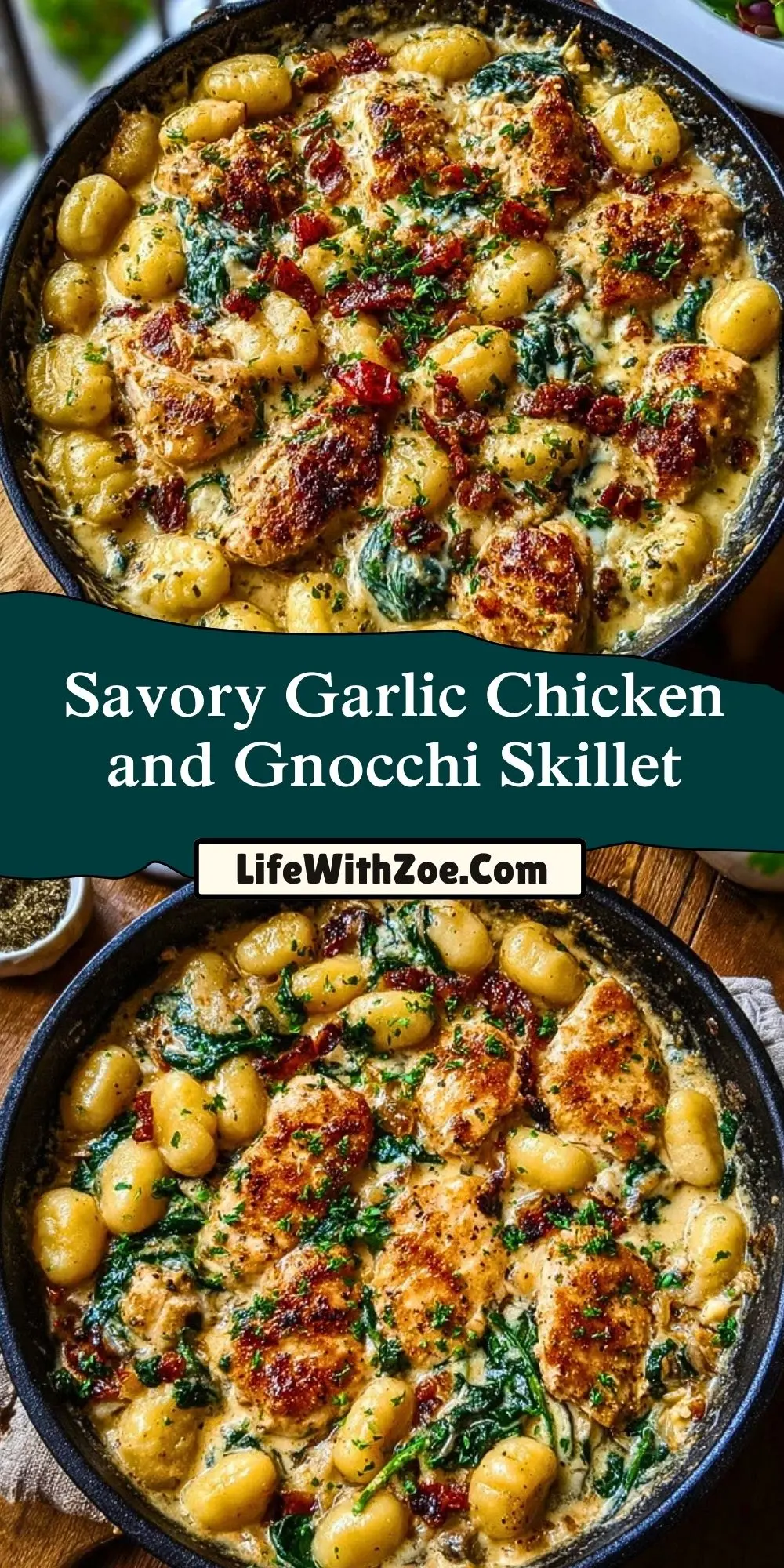 Savory Garlic Chicken and Gnocchi Skillet (2)