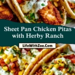 Sheet Pan Chicken Pitas with Herby Ranch (2)