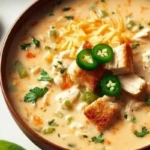Spicy Jalapeño Popper Chicken Soup
