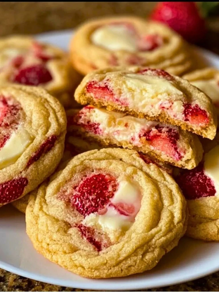Strawberry Cheesecake Stuffed Cookies (1)