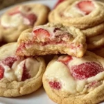 Strawberry Cheesecake Stuffed Cookies