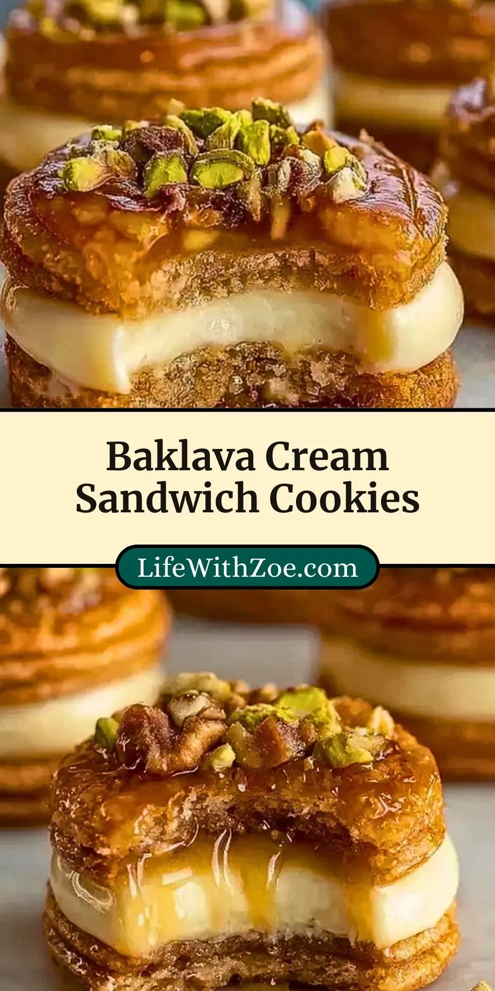 Baklava Cream Sandwich Cookies (3)