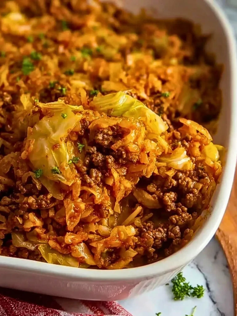 Budget Ground Beef And Cabbage Casserole (1)