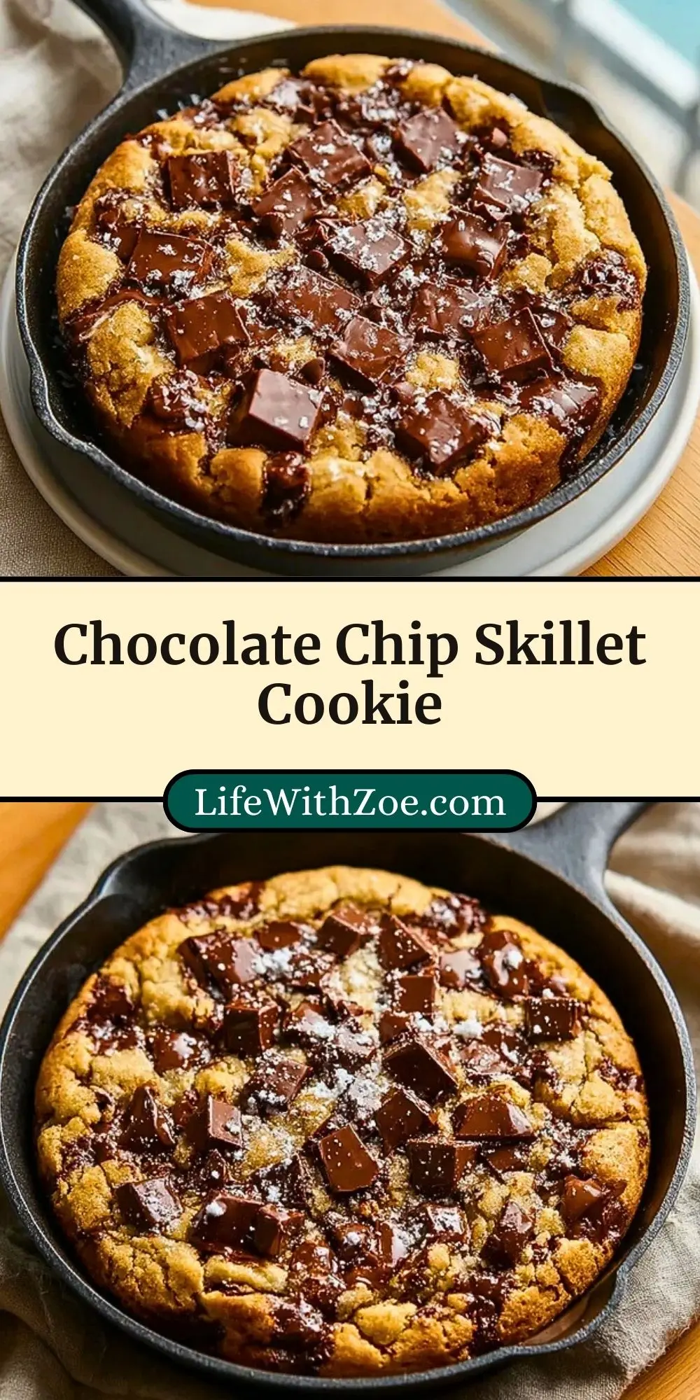Chocolate Chip Skillet Cookie (3)