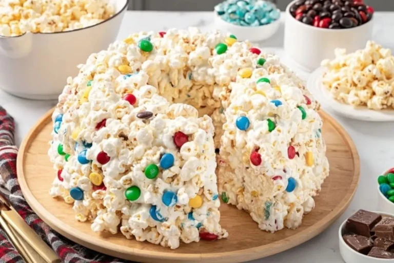 Christmas Popcorn Cake