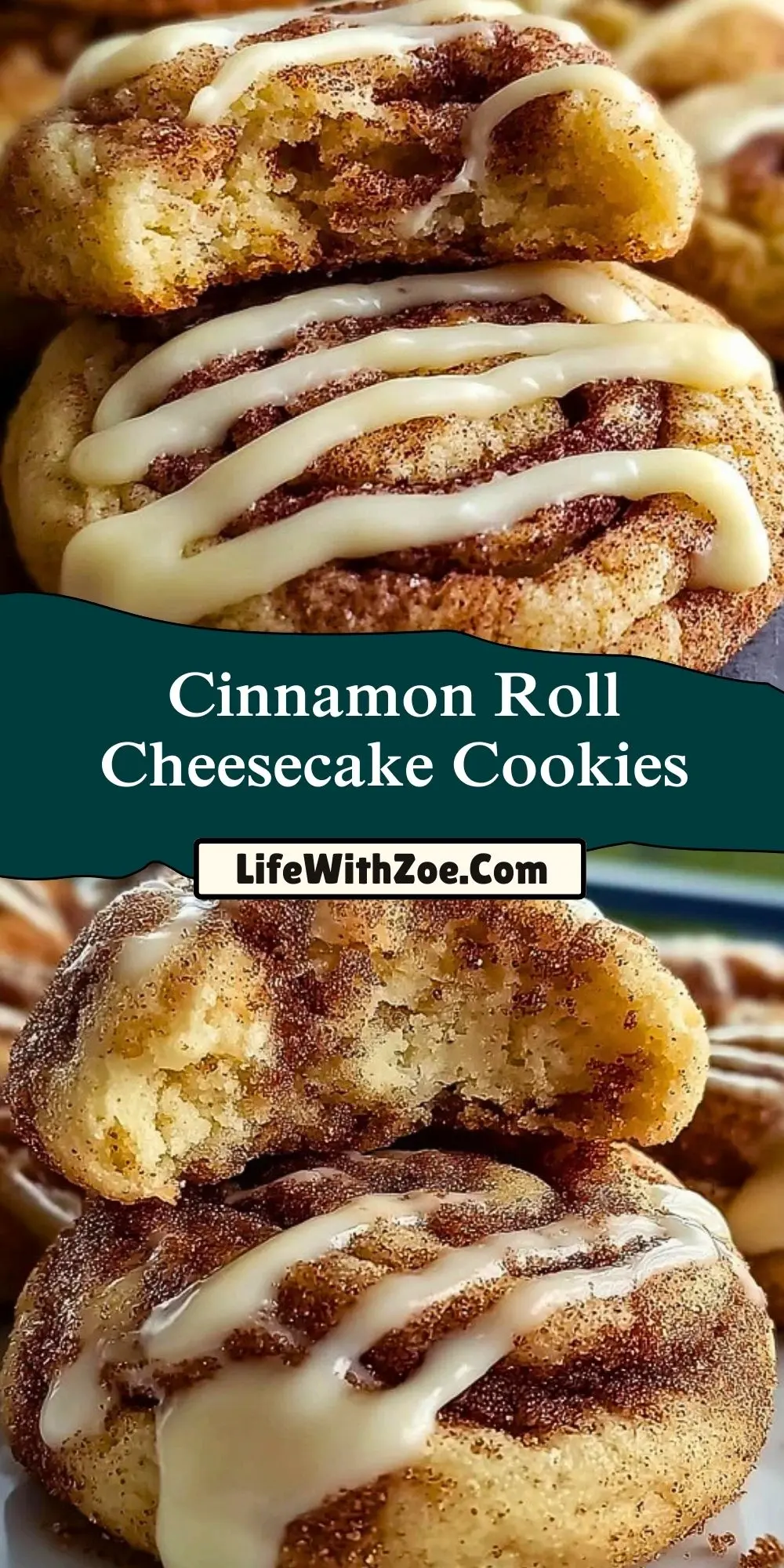 Cinnamon Roll Cheesecake Cookies (2)