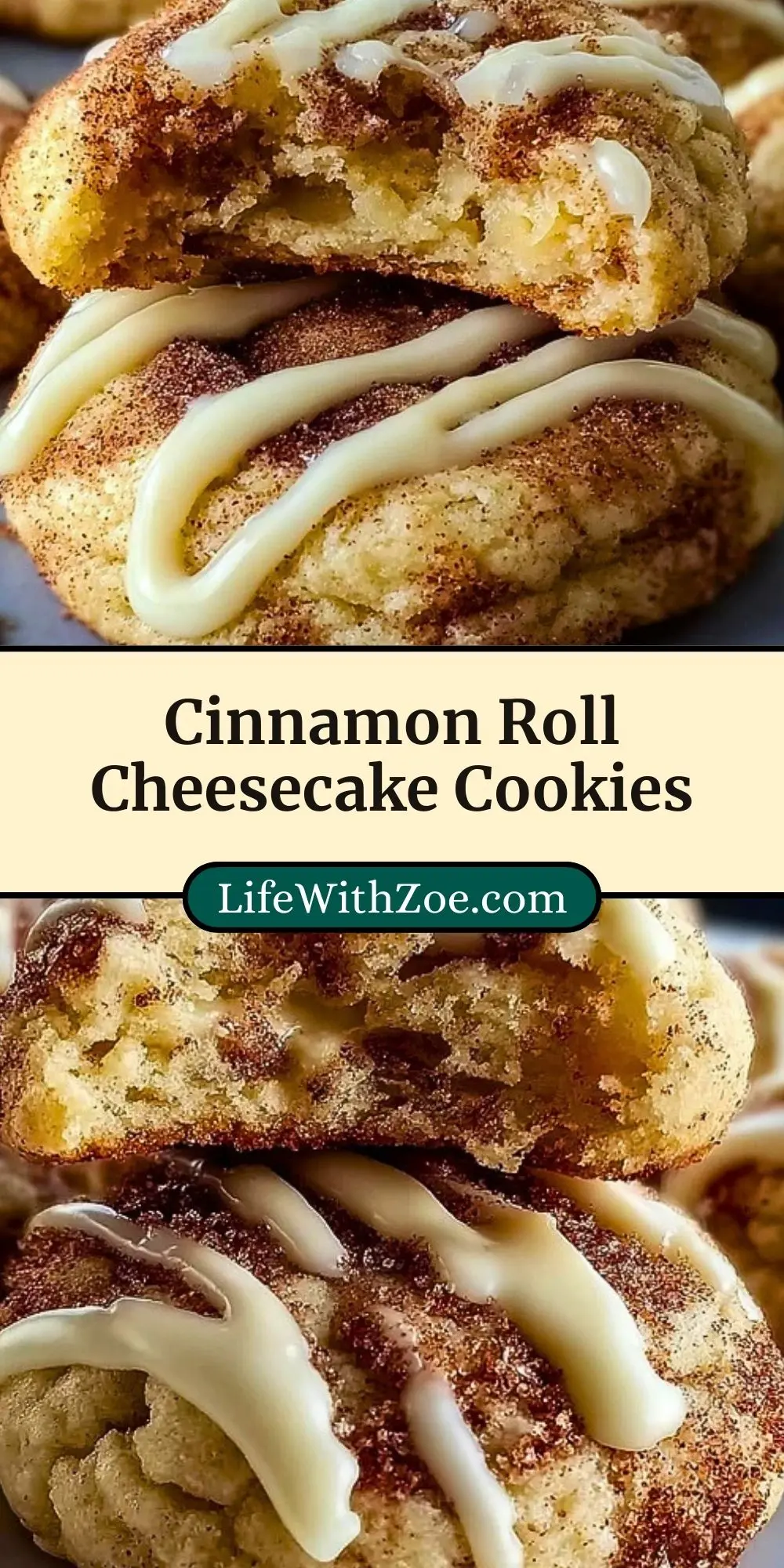 Cinnamon Roll Cheesecake Cookies (3)