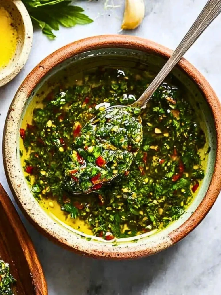 Classic Chimichurri Sauce with Herbs & Garlic (1)