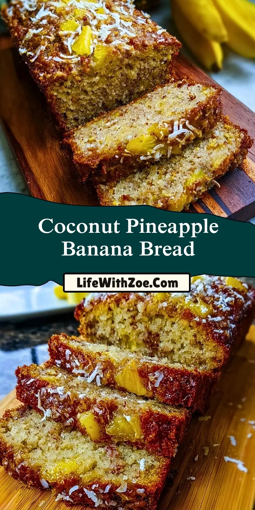 Coconut Pineapple Banana Bread (2)