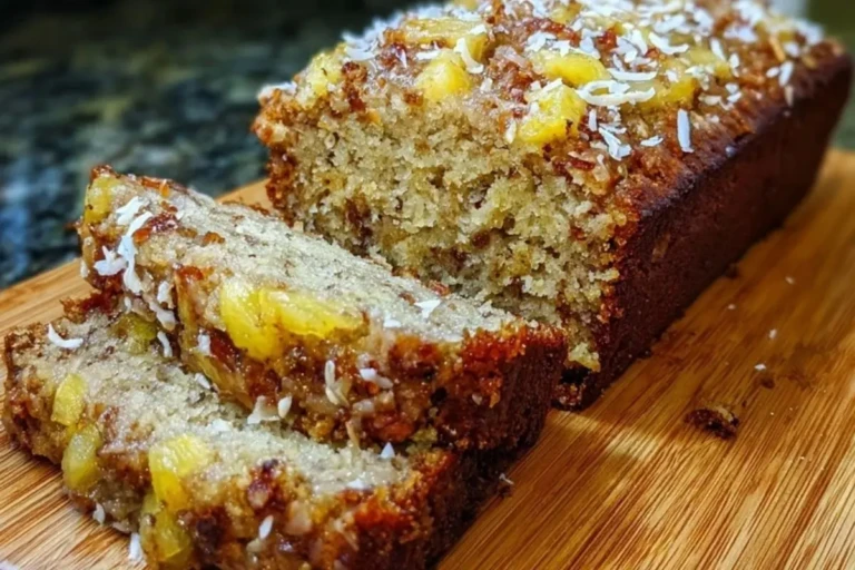 Coconut Pineapple Banana Bread