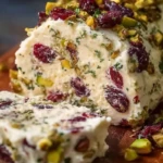 Cranberry Pistachio Cheese Log