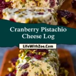Cranberry Pistachio Cheese Log (2)