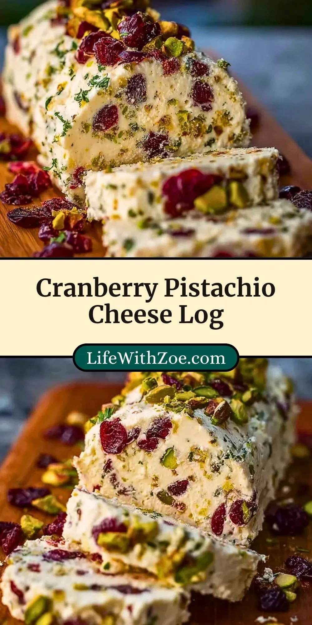 Cranberry Pistachio Cheese Log (3)