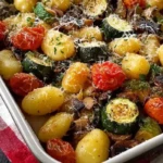 Crispy Roasted Vegetables With Gnocchi