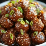 Crockpot Honey Garlic Meatballs