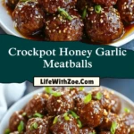Crockpot Honey Garlic Meatballs (2)