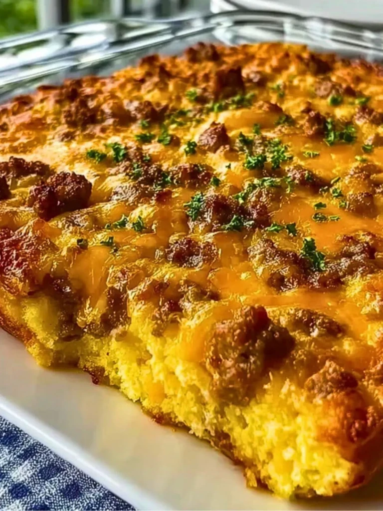 Delicious Sausage And Egg Breakfast Casserole (1)