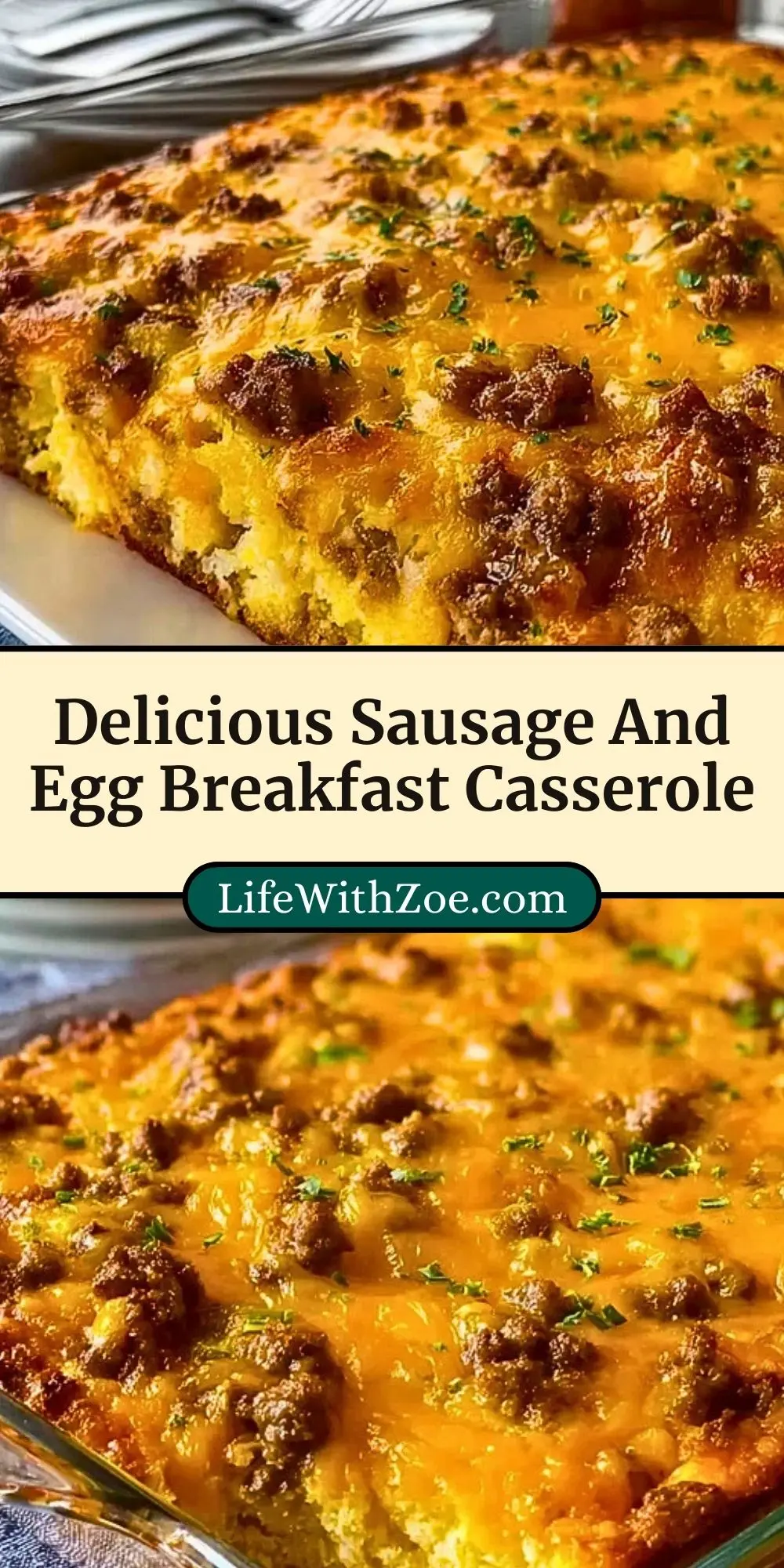 Delicious Sausage And Egg Breakfast Casserole (3)