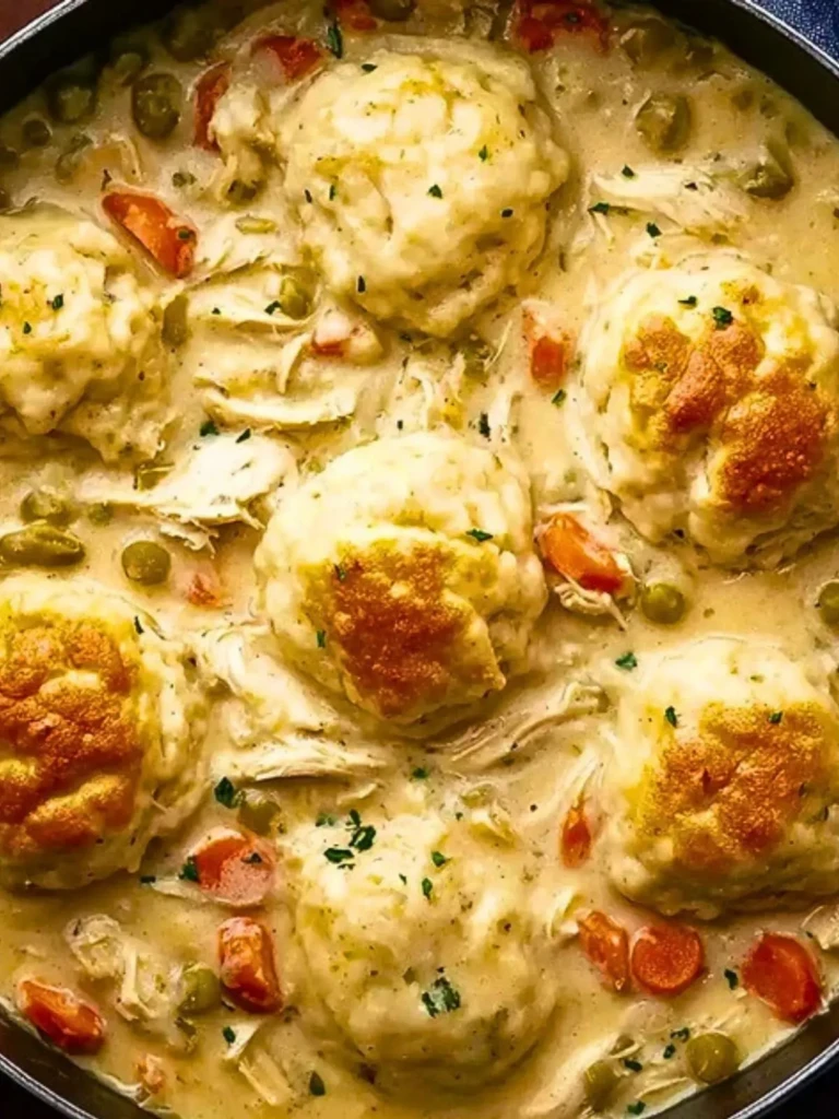 Easy Chicken and Dumplings with Biscuits (1)