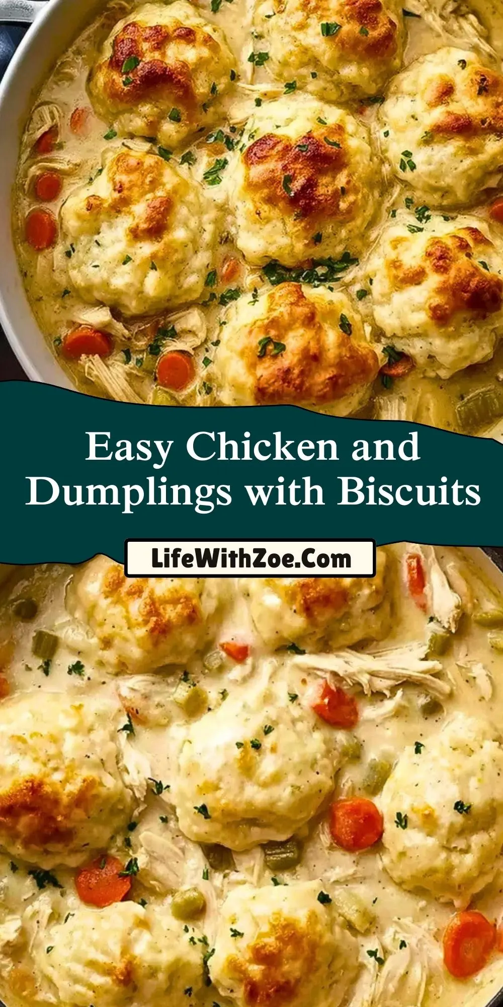 Easy Chicken and Dumplings with Biscuits (2)