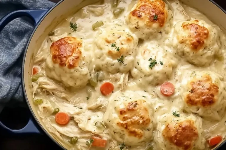 Easy Chicken and Dumplings with Biscuits