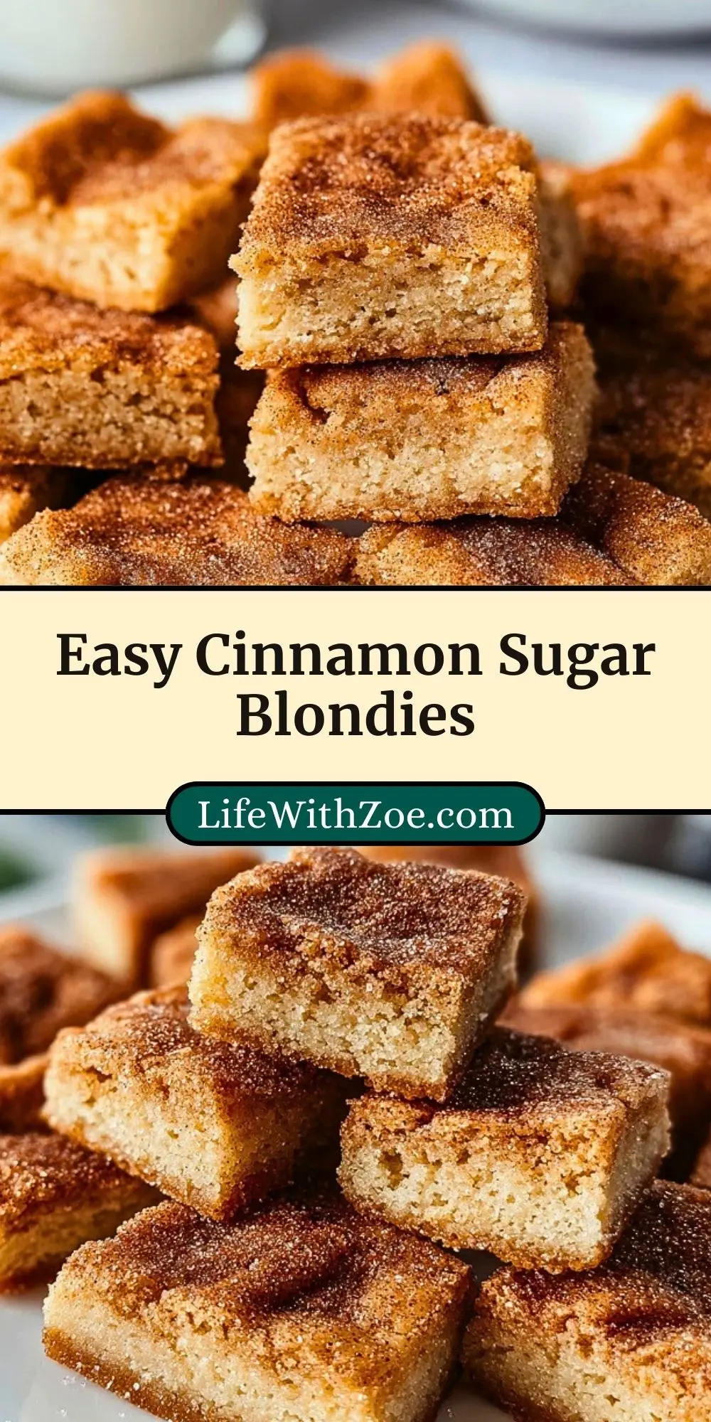 Easy Cinnamon Sugar Blondies (3)