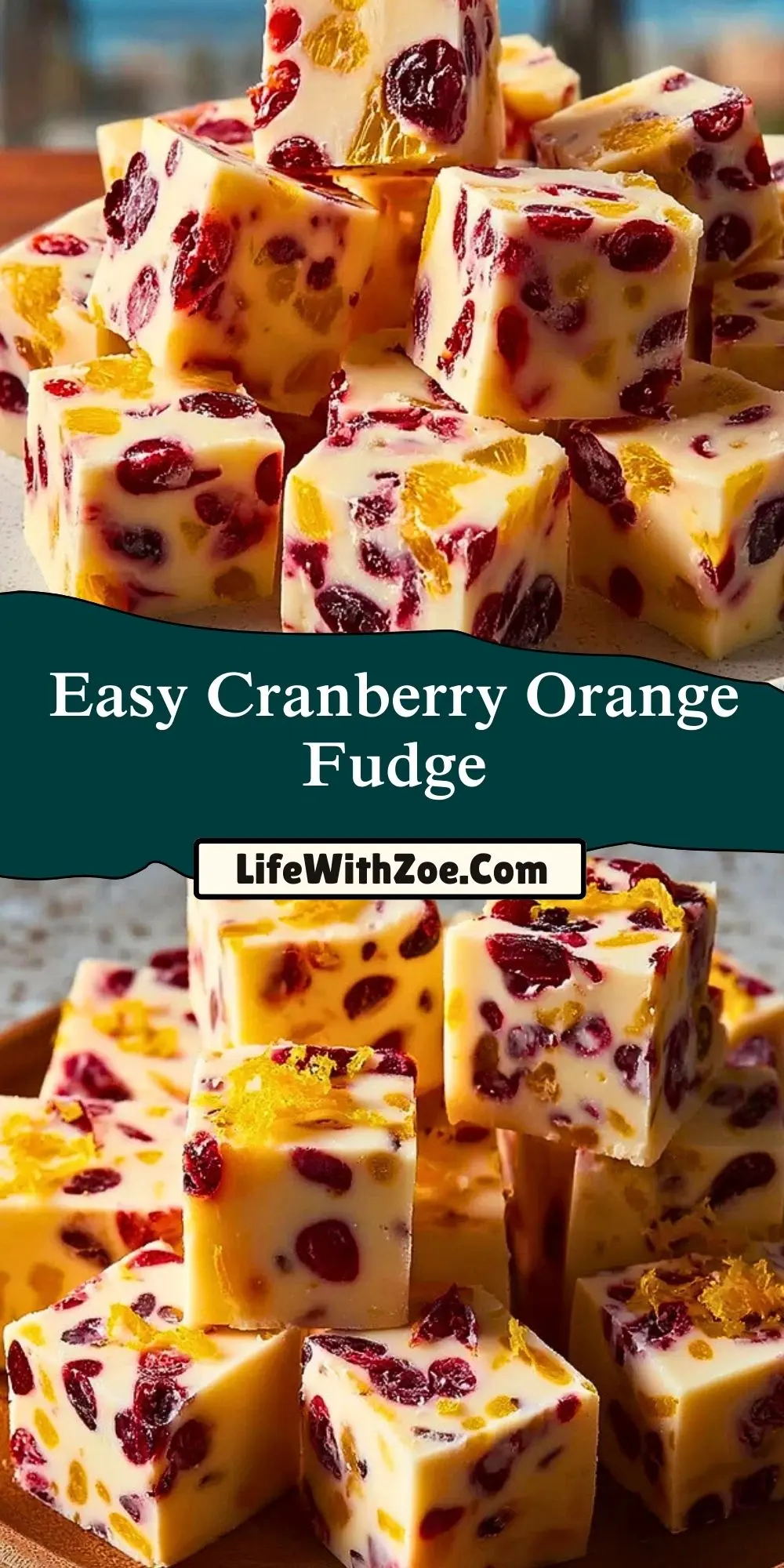 Easy Cranberry Orange Fudge (2)