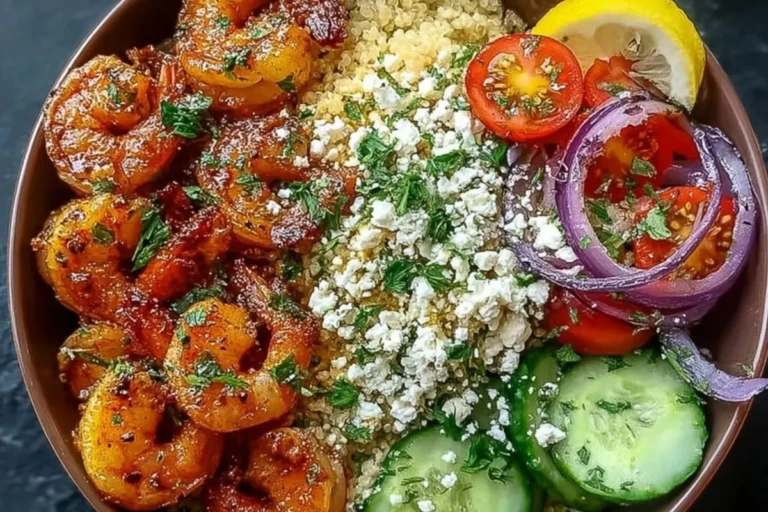 Easy Mediterranean Shrimp Bowls