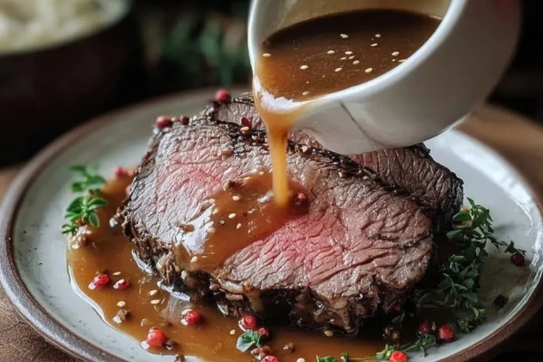 Easy Prime Rib Au Jus Sauce