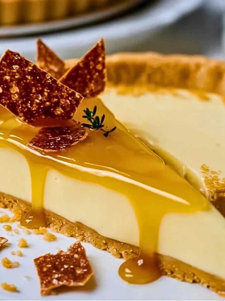 Eggnog Crème Tart with Caramel Shards (1)