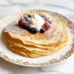 Eggnog Crêpes