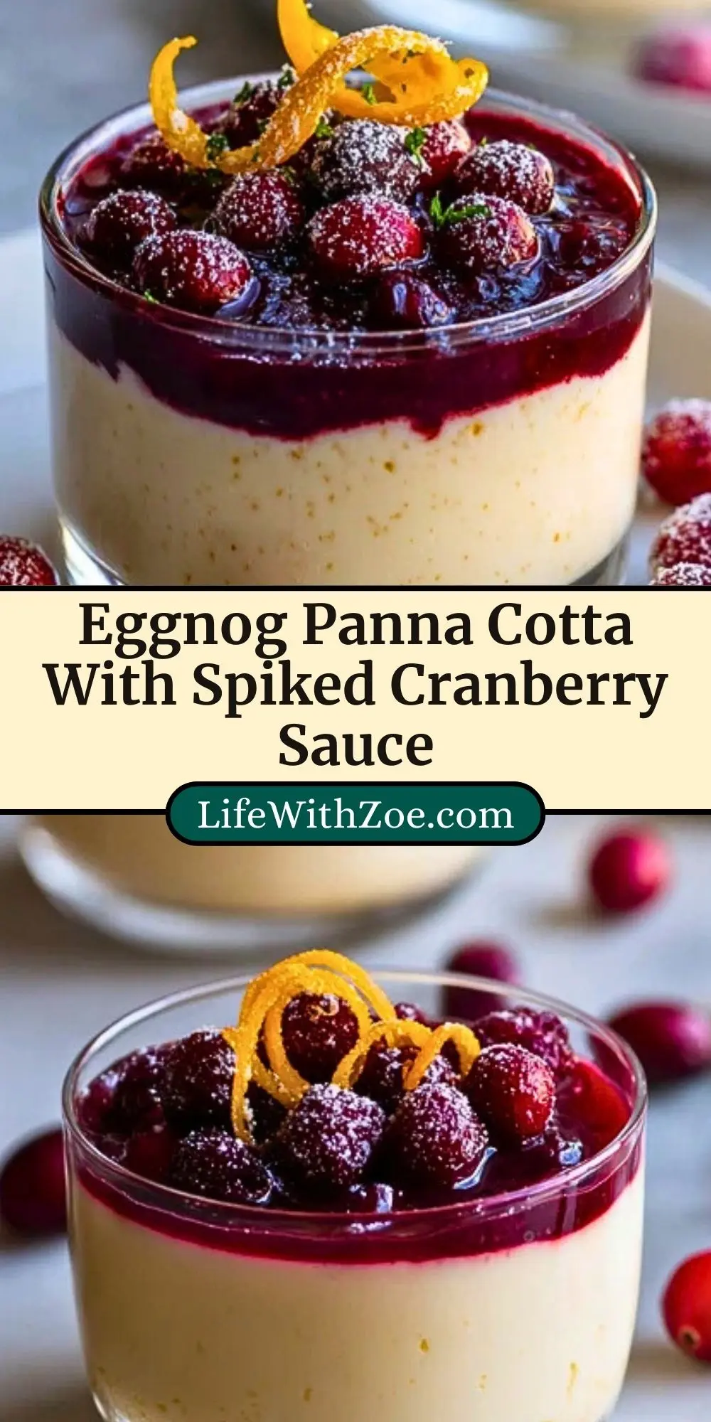 Eggnog Panna Cotta With Spiked Cranberry Sauce (3)