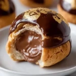 Gold-Dusted Chocolate Profiteroles
