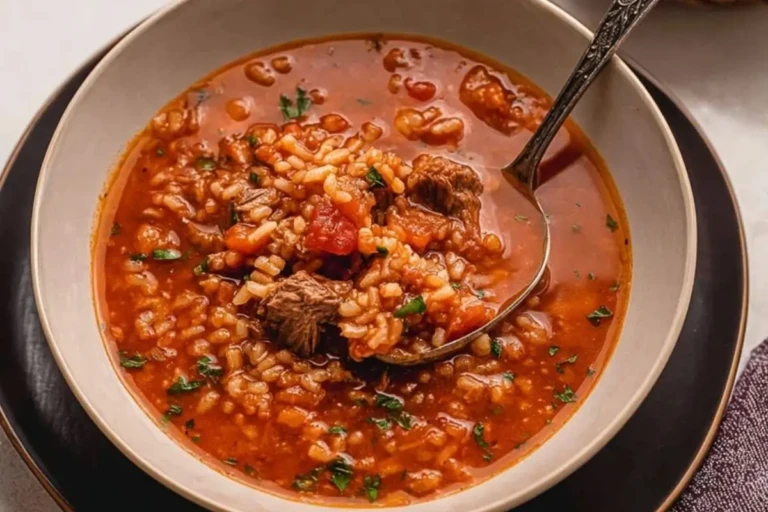 Hearty Tomato Rice Soup