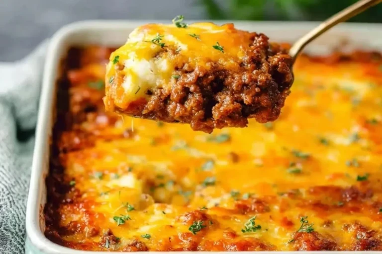 Homemade Ground Beef and Potato Casserole