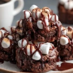 Hot Cocoa Brownie Bites