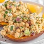 Mashed Chickpea Salad with Greek Yogurt