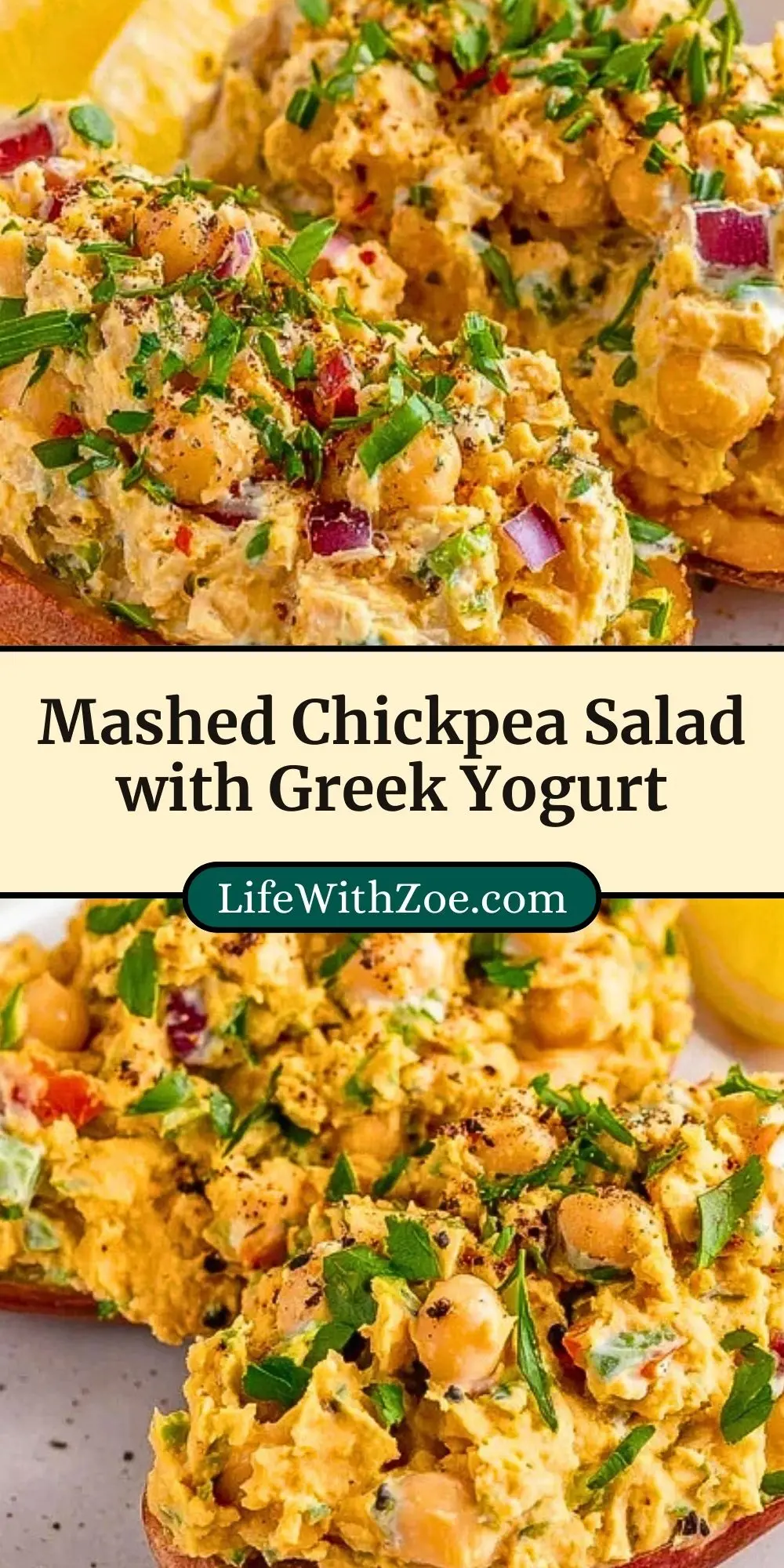 Mashed Chickpea Salad with Greek Yogurt (3)