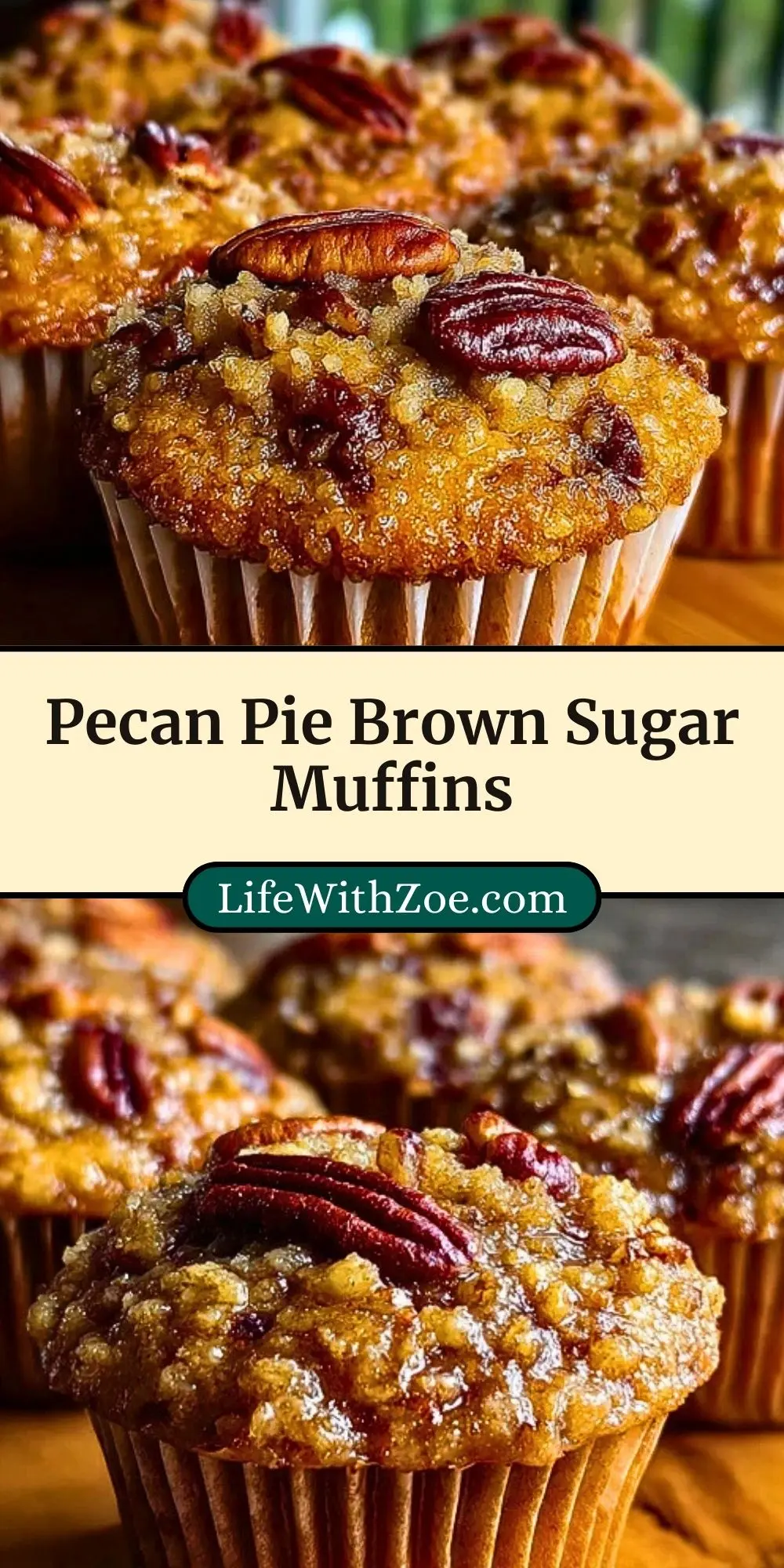 Pecan Pie Brown Sugar Muffins (3)