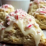 Peppermint White Chocolate Scones