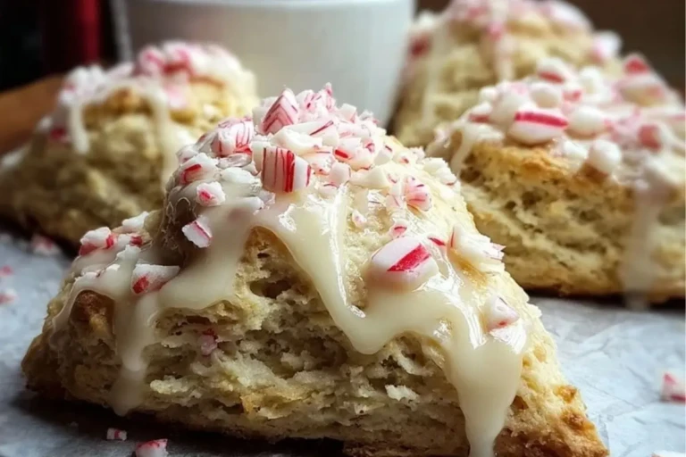 Peppermint White Chocolate Scones