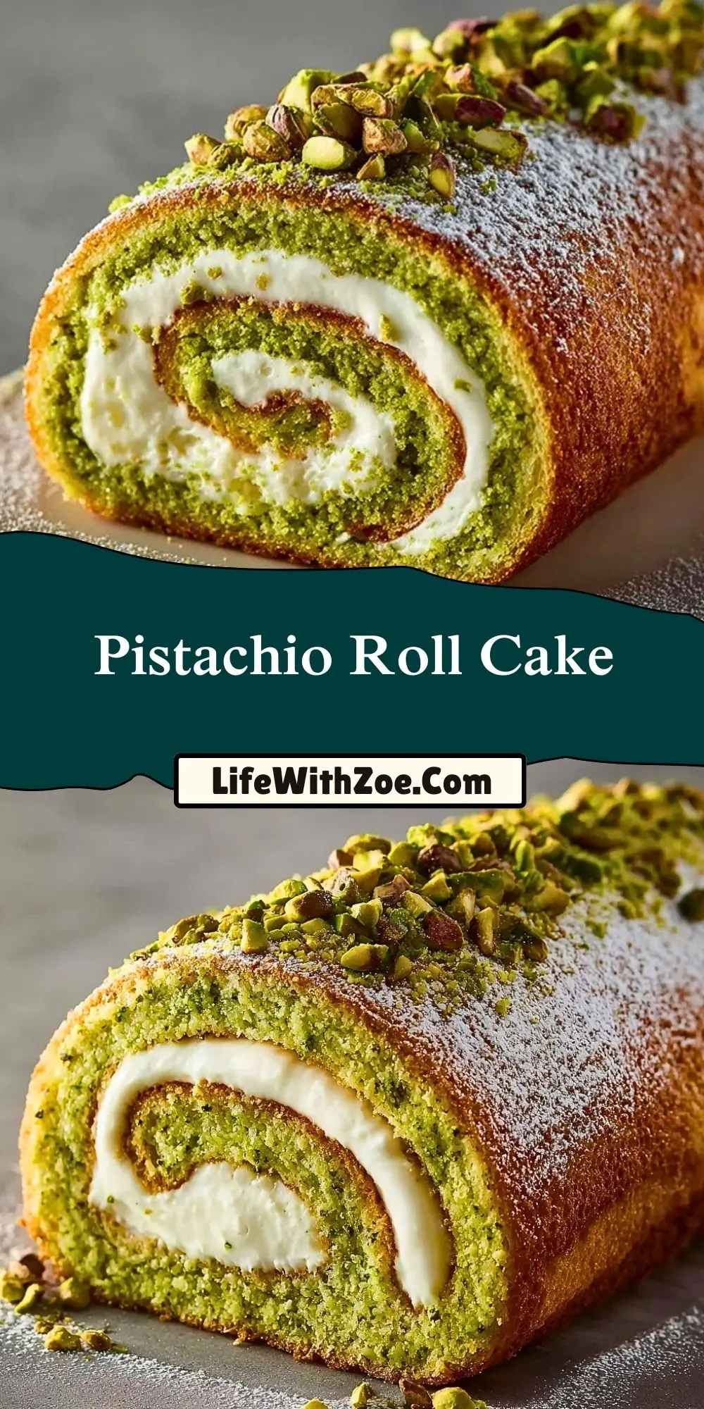 Pistachio Roll Cake (2)