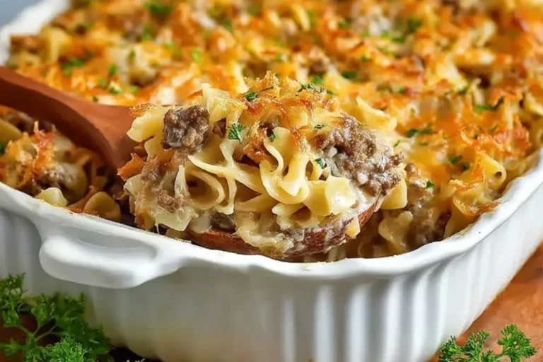 Simple French Onion Beef Casserole