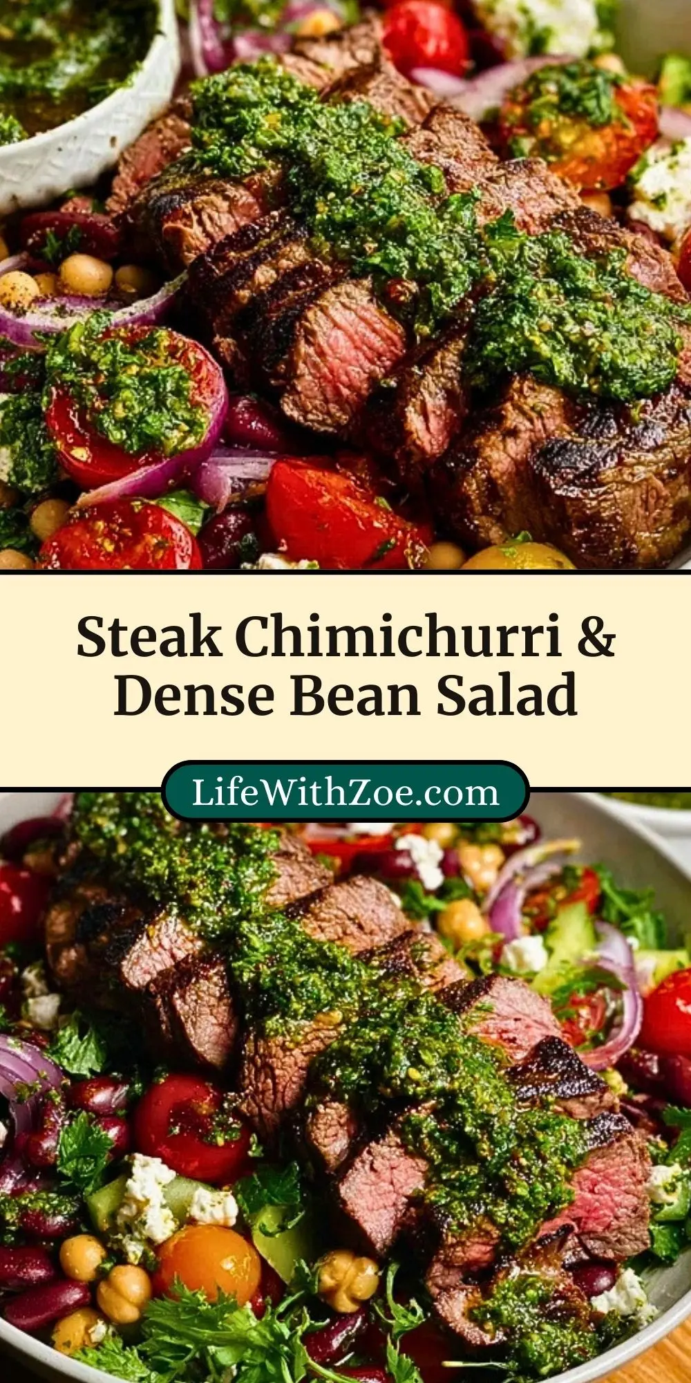 Steak Chimichurri & Dense Bean Salad (3)
