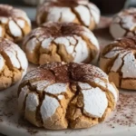 Tiramisu Crinkle Cookies